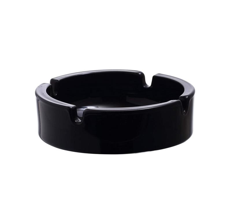 Popielniczka / 14cm / Selena / czarna /