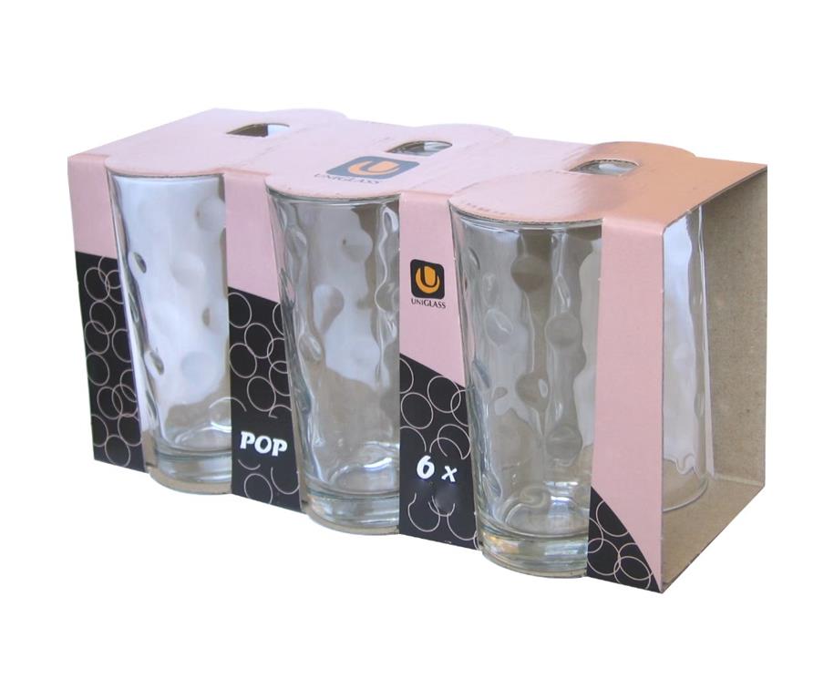 Kieliszki do popu / 25cl / 6 sztuk