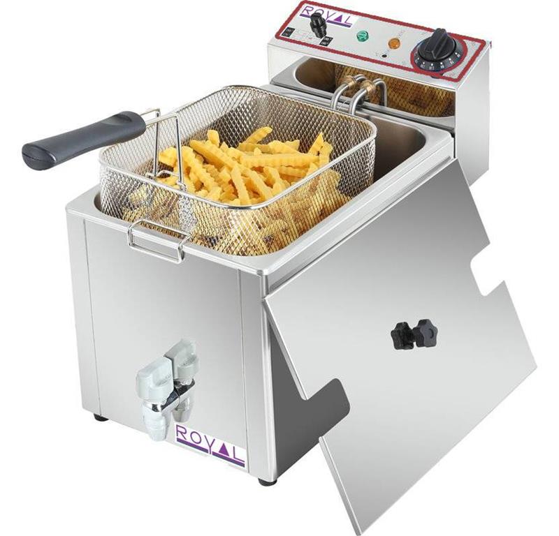 Frytkownica z kranem do oleju / 8L / 27x