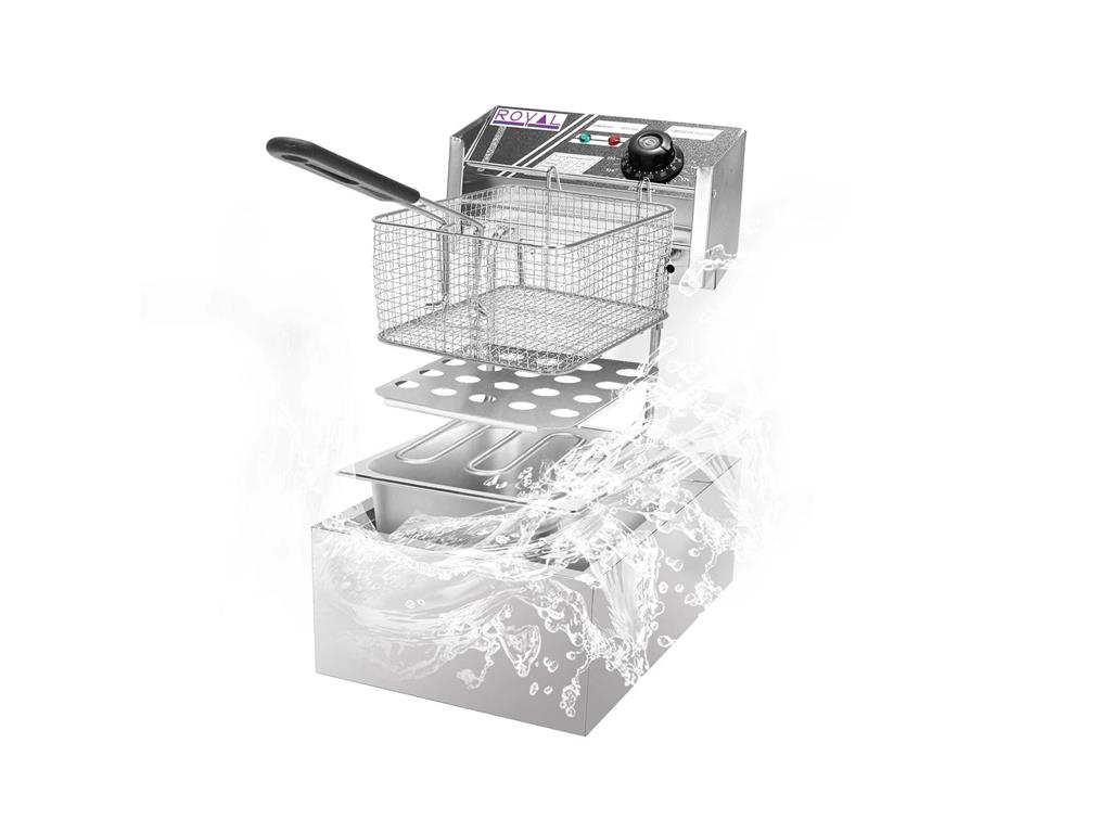 Frytkownica z kranem do oleju / 8L / 27x