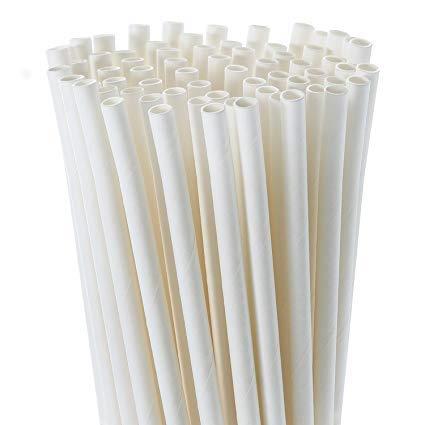 Słomki papierowe / długie / 6x250mm / bi