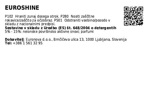 Płyn do mycia naczyń / Euroshine / 5L