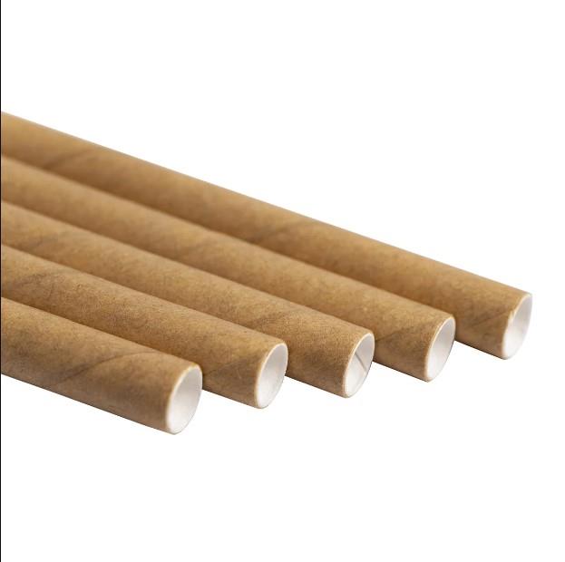 Słomki papierowe / frappe / długie / 8x2