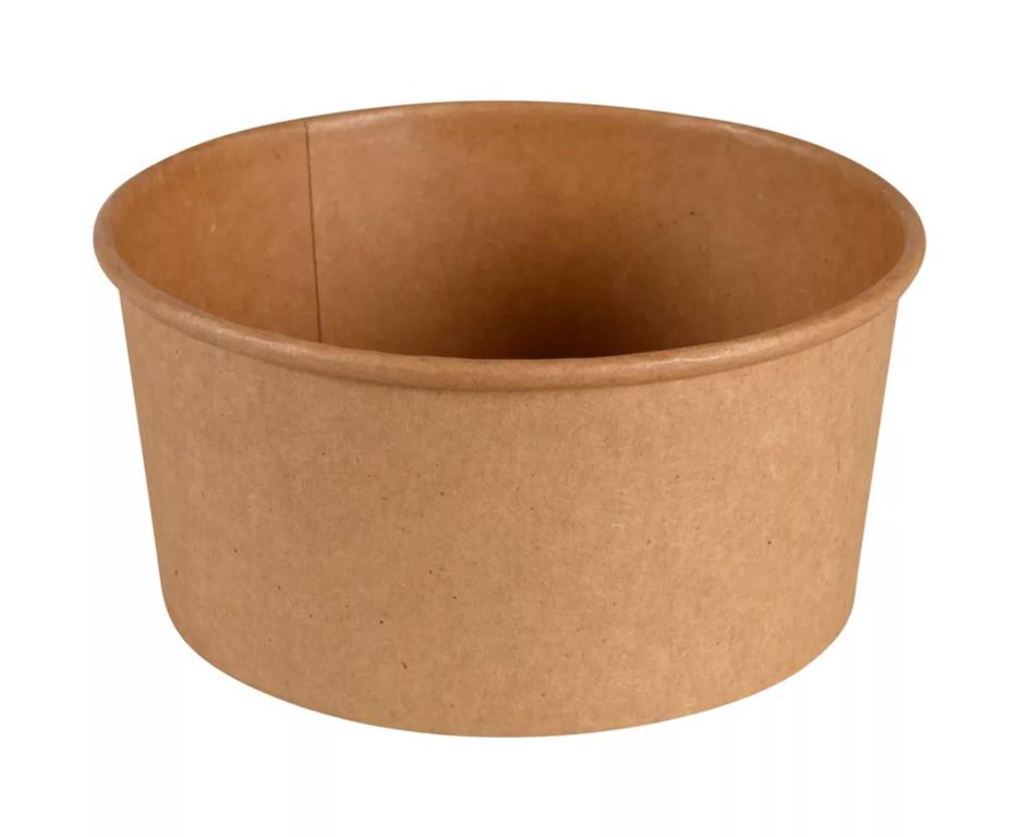 Kraft papirnata skleda / 155x60mm / 730ml / okrogla / 50kos