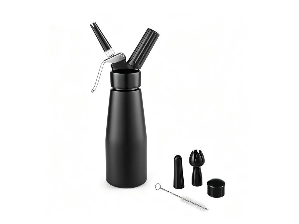 Syfon do bitej śmietany / 0,5 l / czarny