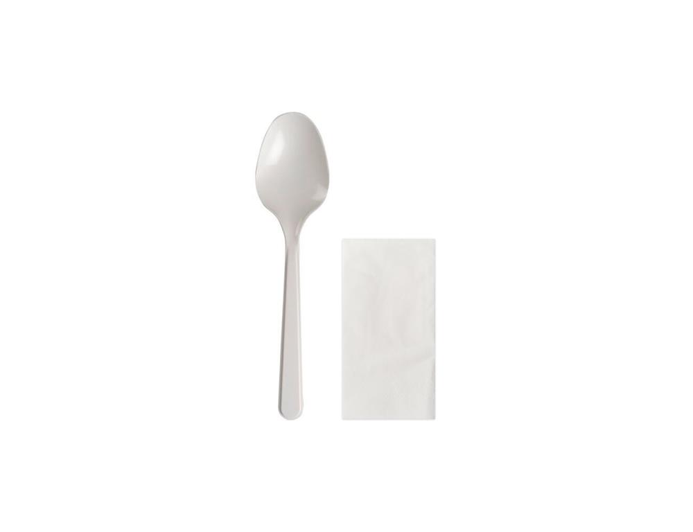 Zestaw / sztućce plastikowe / łyżka + se