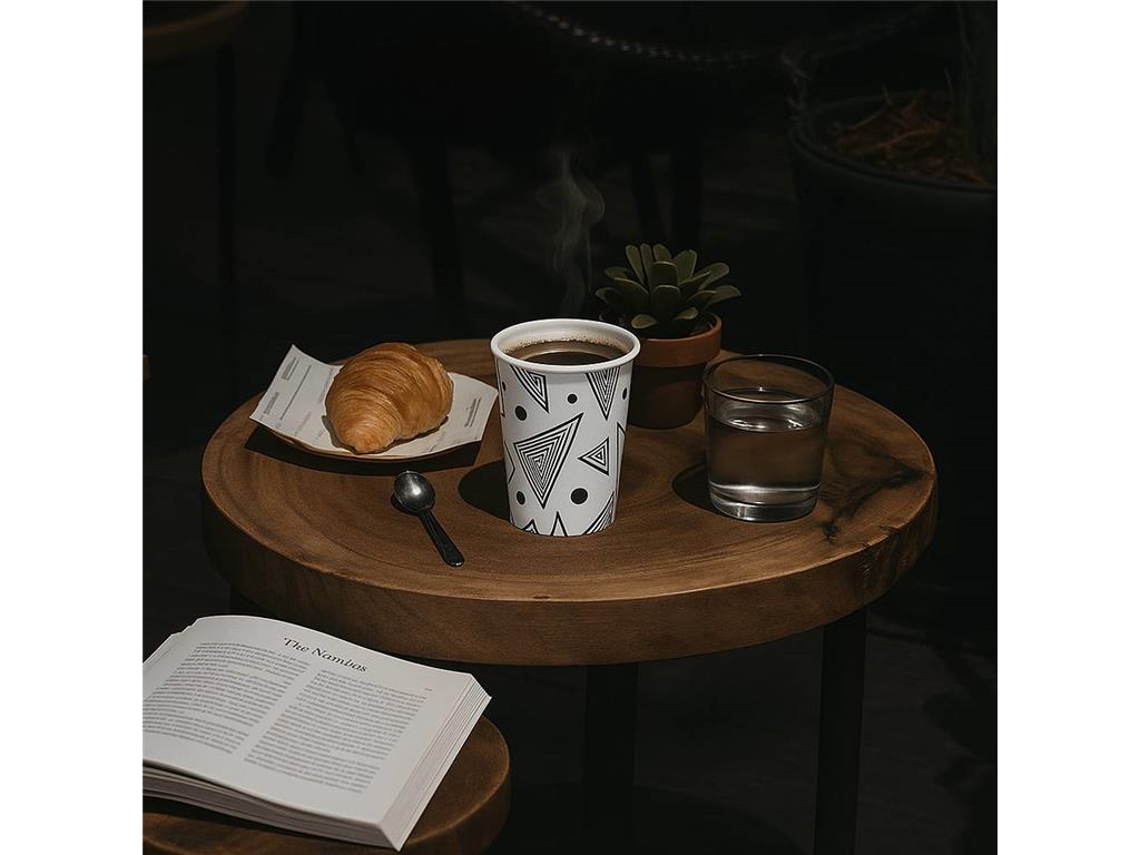 Kubek na kawę na wynos / 360ml / 80mm /