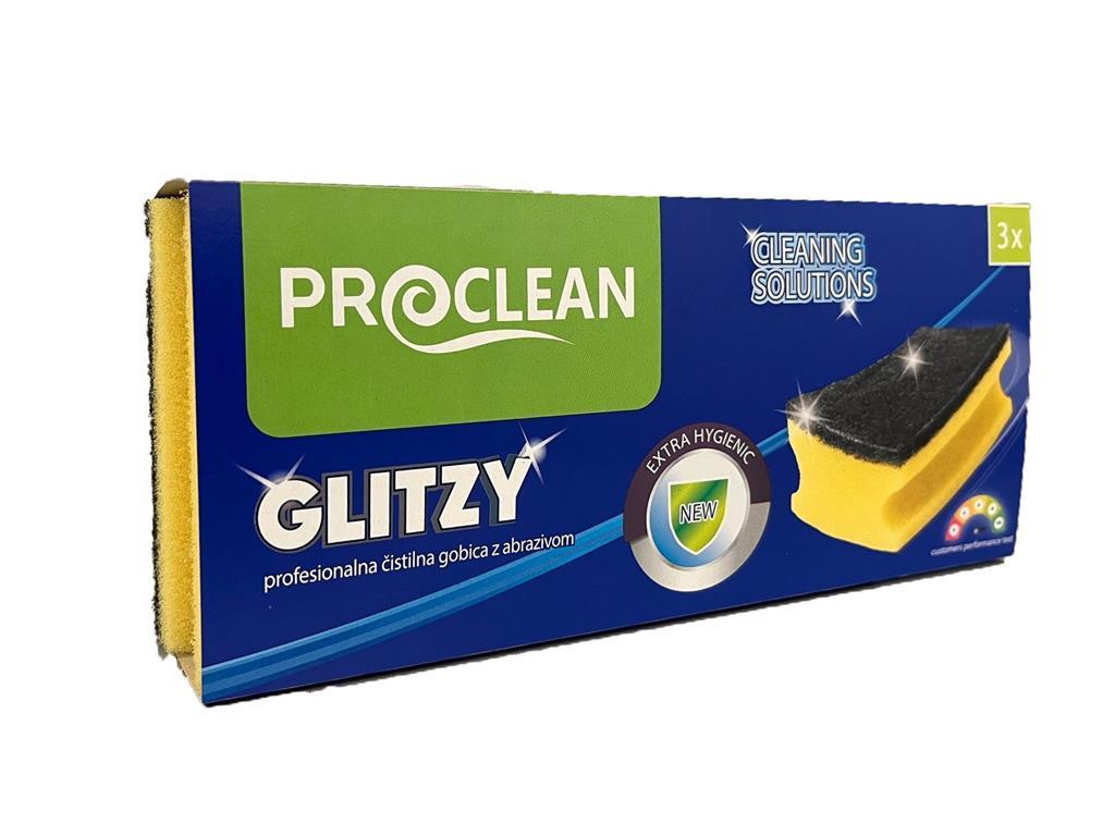 Gąbka czyszcząca Glitzy Proclean / 3 szt