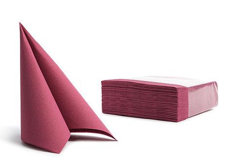 Serwetki / Soft Point / 38x38cm / bordow