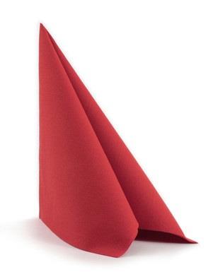 Serwetki / Airlaid / 40x40cm / czerwone