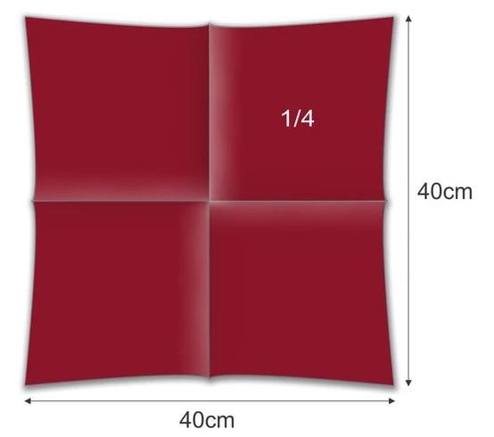 Serwetki / Airlaid / 40x40cm / bordowe /