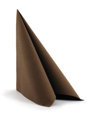 Serwetki / Airlaid / 40x40cm / brązowe /