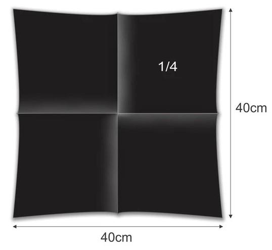 Serwetki / Airlaid / 40x40cm / czarne /
