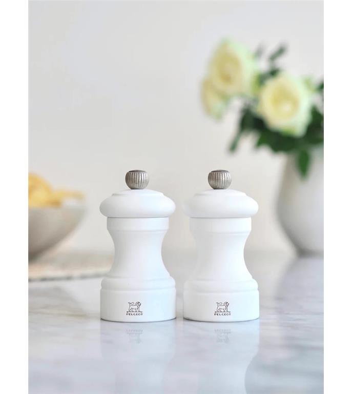 Młynek do soli Bistro / 10cm / biały