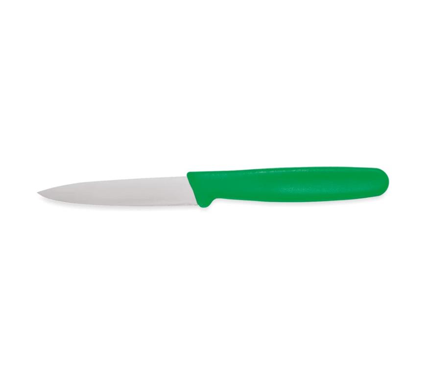 Nóż do obierania / 8 cm / zielony