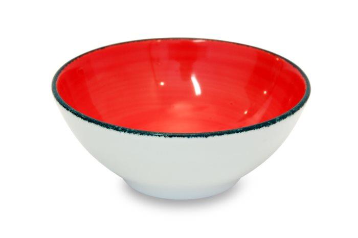 Miska koralowo-czerwona / 21cm / 1szt