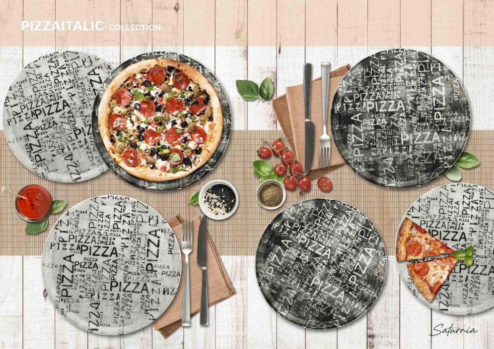 Talerz do pizzy Napoli / 33 cm / Biały i