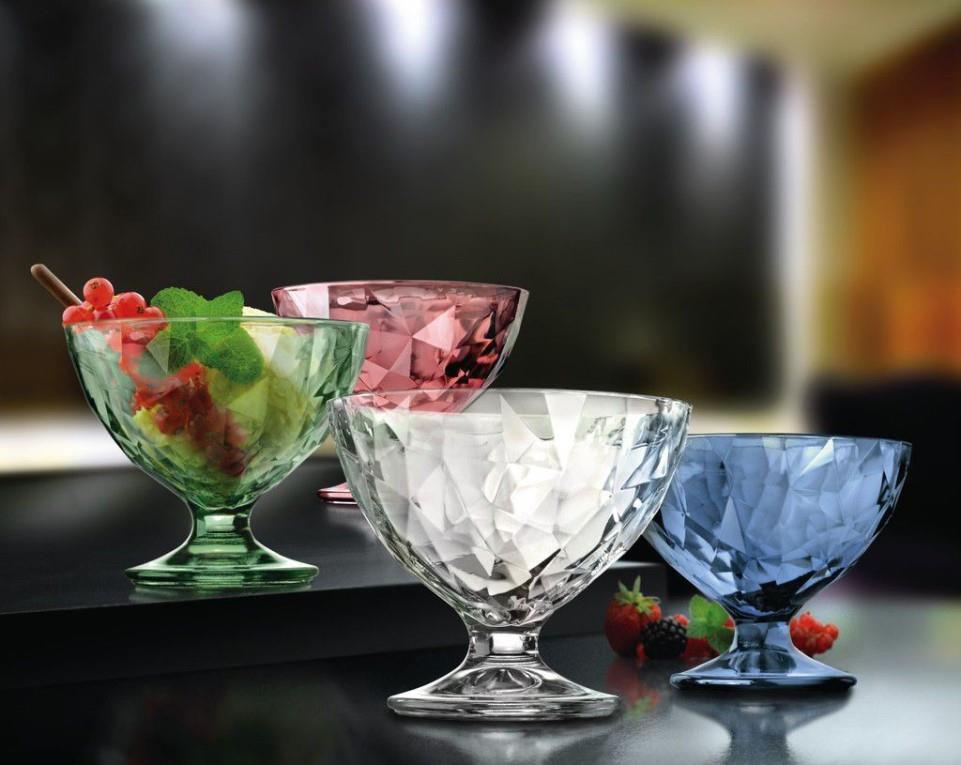 Szklana misa na owoce Diamond / 22cl / 1