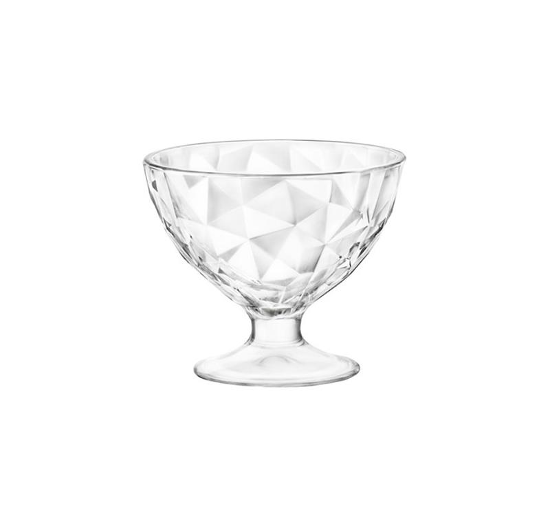 Szklana misa na owoce Diamond / 36cl / 6