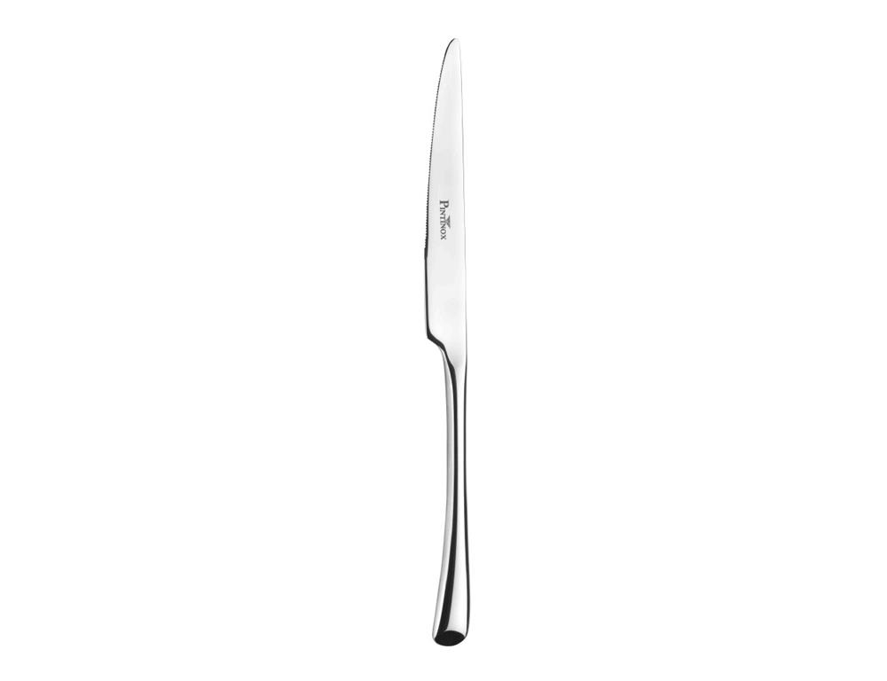 Nóż obiadowy trąbkowy / kuty / 23 cm / 1