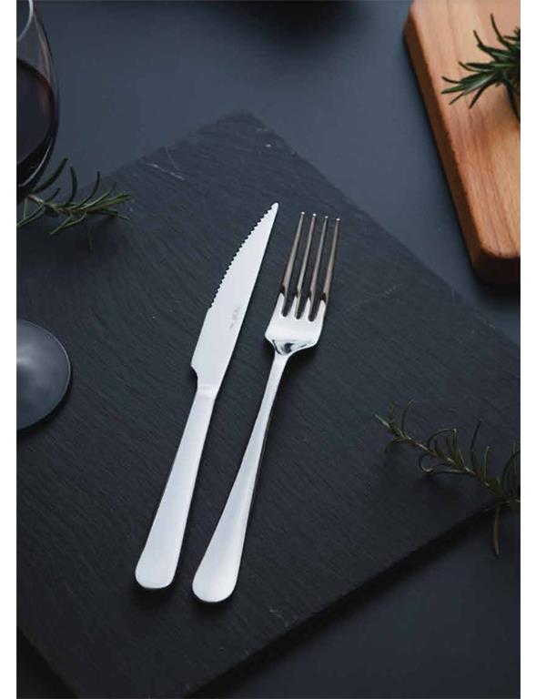 Nóż do jedzenia / 5mm / 21cm / 12 sztuk