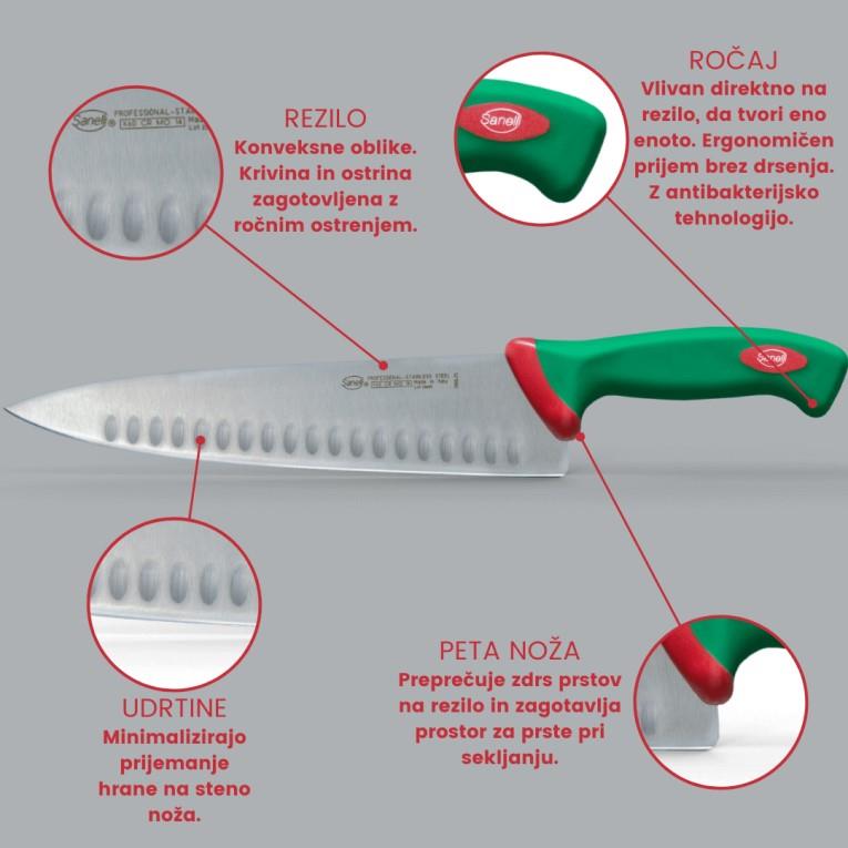 Nóż rzeźnicki / 30 cm / scimitar / Bioma