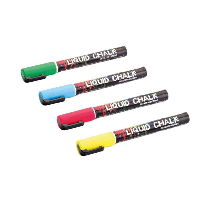 Marker kredowy płynny / 4 kolory / 3 mm