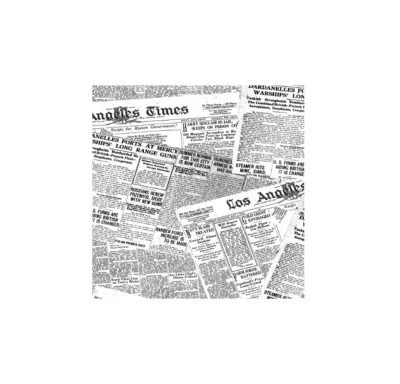 Papier pergaminowy / 31x31cm / gazeta /