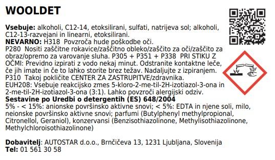 Środek do prania wełny i kaszmiru Woolde