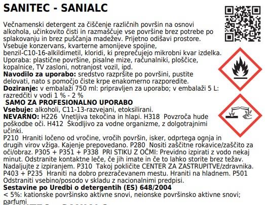 Sanialc Uniwersalny środek czyszczący /