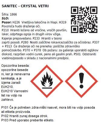 Płyn do mycia szyb Crystal Vetri / 5L
