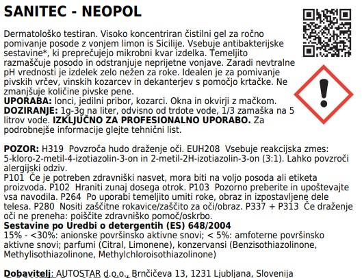Płyn do mycia naczyń Neopol / 5L