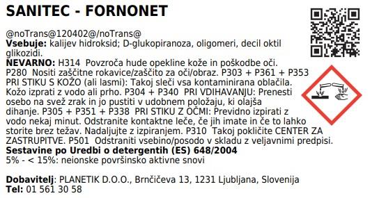 Środek do czyszczenia piekarników Fornon