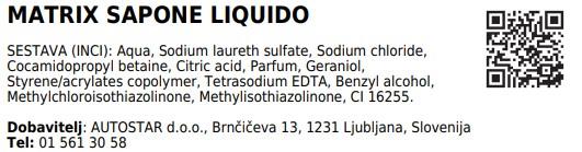 Mydło do rąk Sapone Delicato / Matrix /