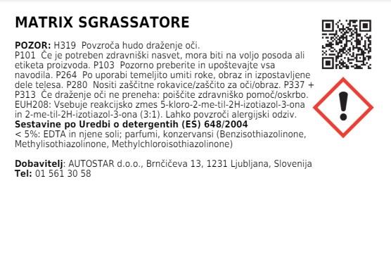 Odtłuszczacz Sgrassatore /Matrix /750ml
