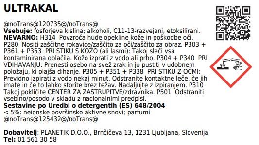 Ultrakal środek do usuwania kamienia / 7