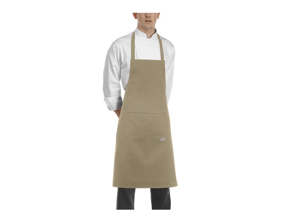 Fartuch kuchenny / 90x70cm / khaki / 2 s