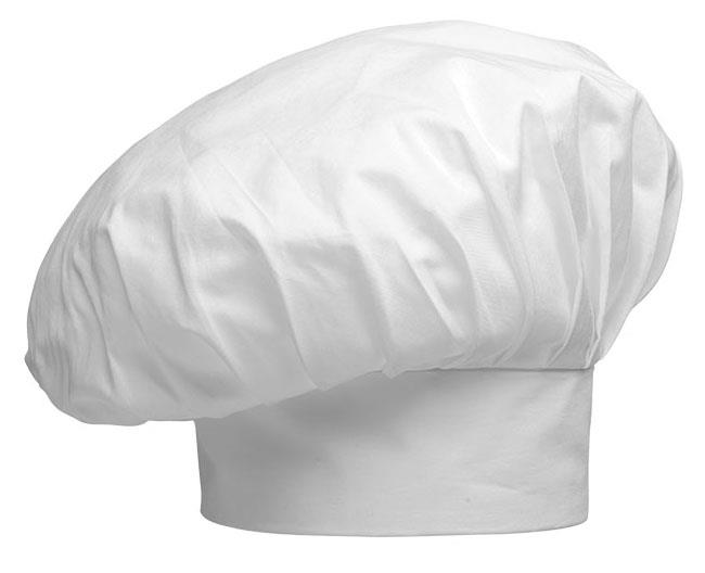 Czapka kucharska / wysoka / biała / 2 sz