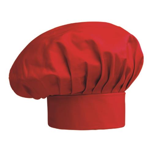Czapka kucharska / wysoka / czerwona / 2