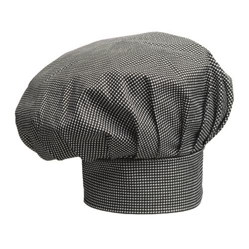 Czapka szefa kuchni / wysoka / pepita /
