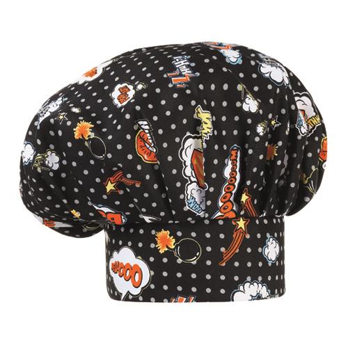 Czapka szefa kuchni / wysoka / pop-art /