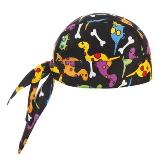 Czapka szefa kuchni / bandana / dinozaur