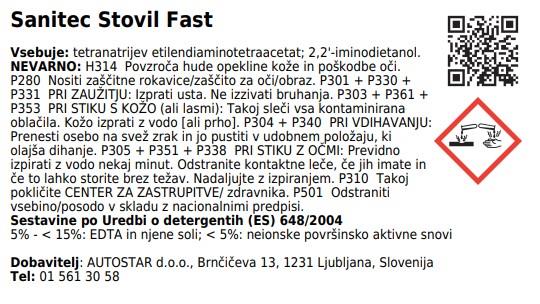Płyn do zmywarki Stovil Fast /Aluminium,
