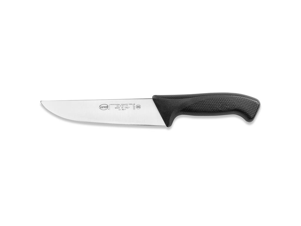 Nóż rzeźnicki / 18 cm / Skóra