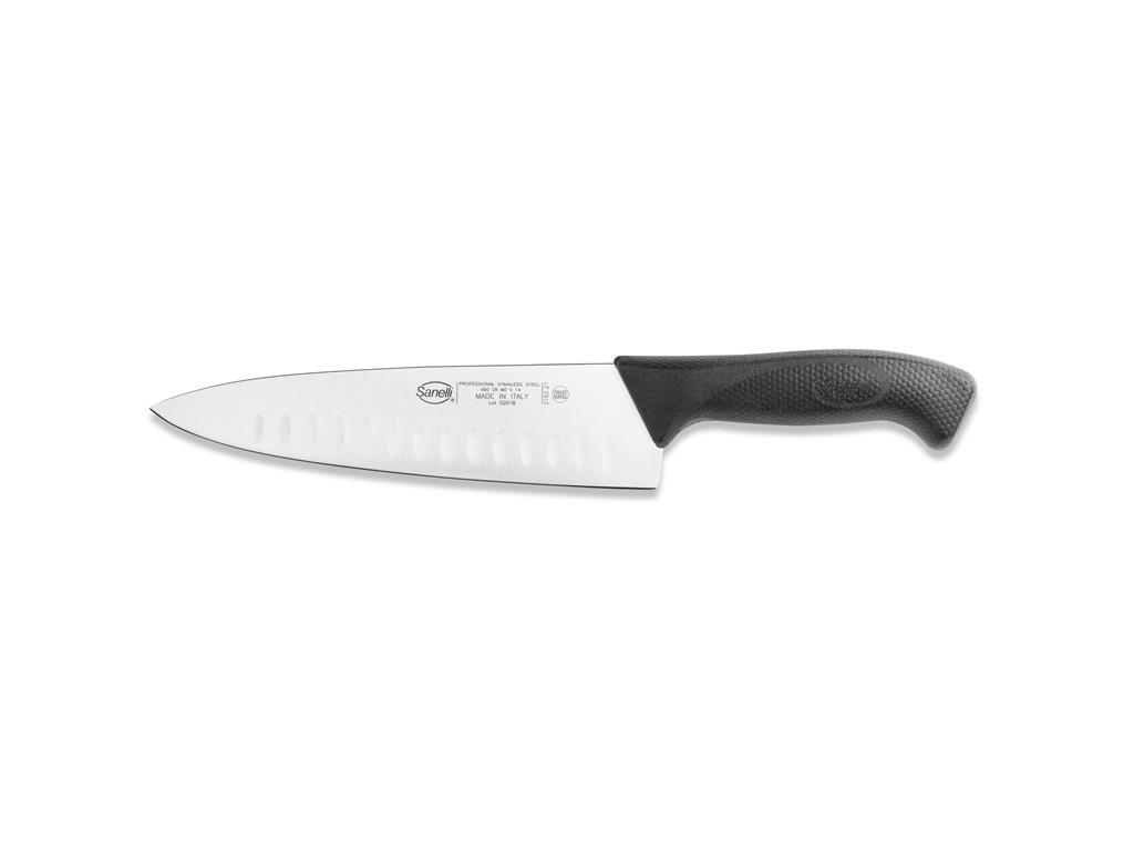 Nóż kuchenny / 21 cm / żebrowany / do sk