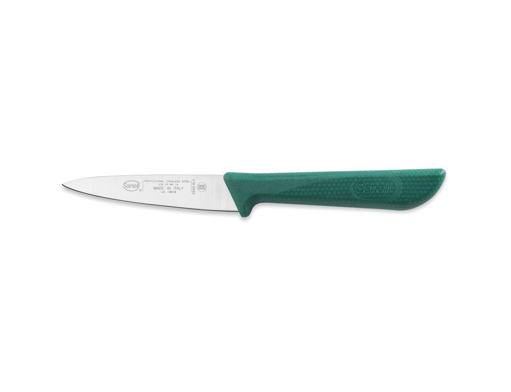 Nóż do warzyw / 10 cm / zielony / skórka