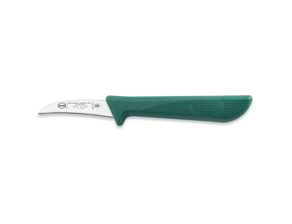 Nóż do warzyw / 6 cm / zielony / skórka