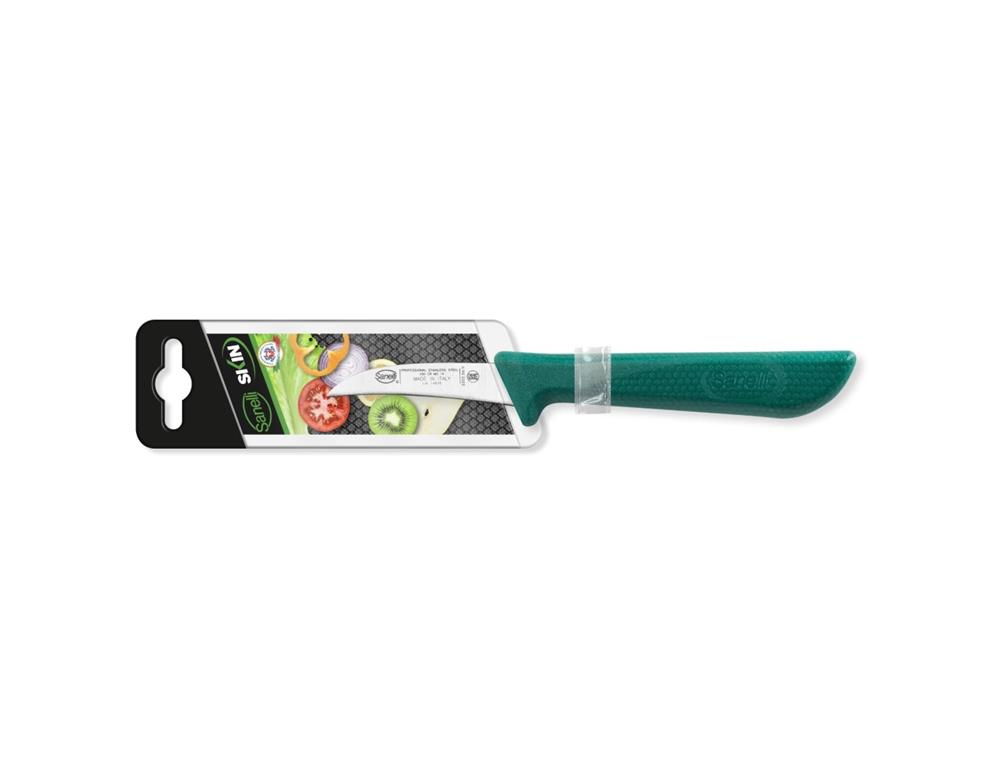 Nóż do warzyw / 6 cm / zielony / skórka