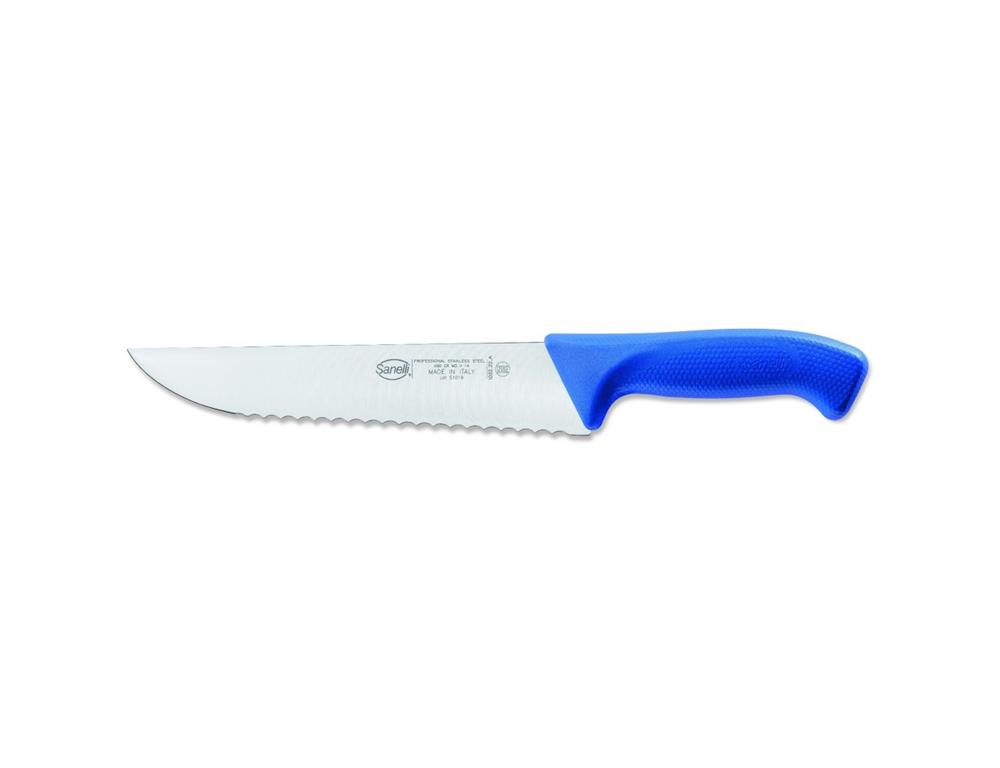 Nóż do ryb / 22 cm / ząbkowany / niebies