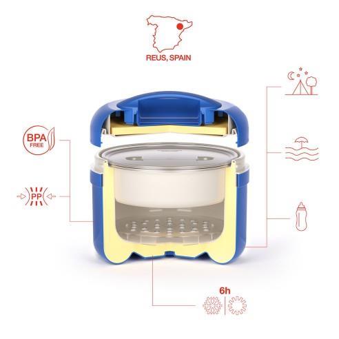 Wiaderko na lód / 2,5 l / niebieskie / t